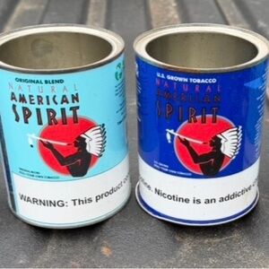 Natural American Spirit Tobacco Cans